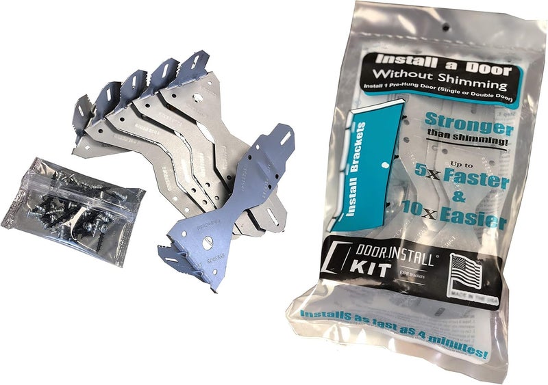 door install kit EXPR® Premium (2-3x Stronger) | Secures Both Sides of Door | Installs 1 Door - Image 1